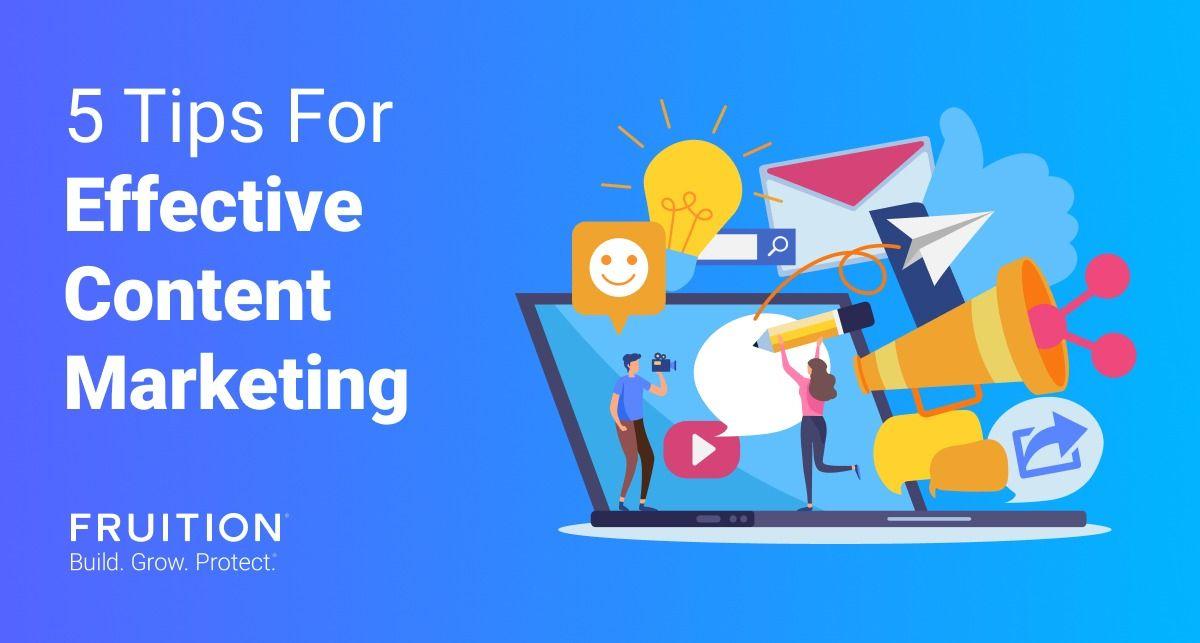 Effective content marketing drives traffic to your site, builds your customer base, increases your SEO scores, & more. Here are Fruition’s content tips.