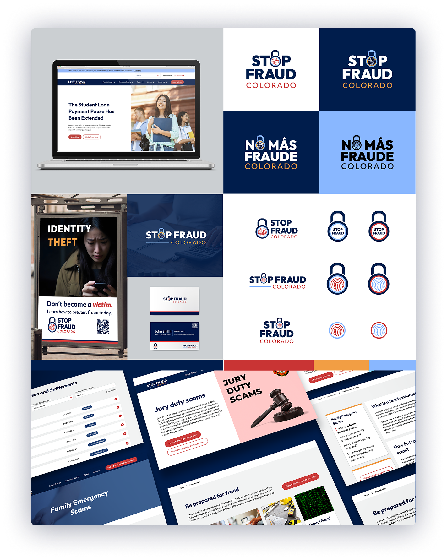Stop Fraud Colorado new logo and brand system