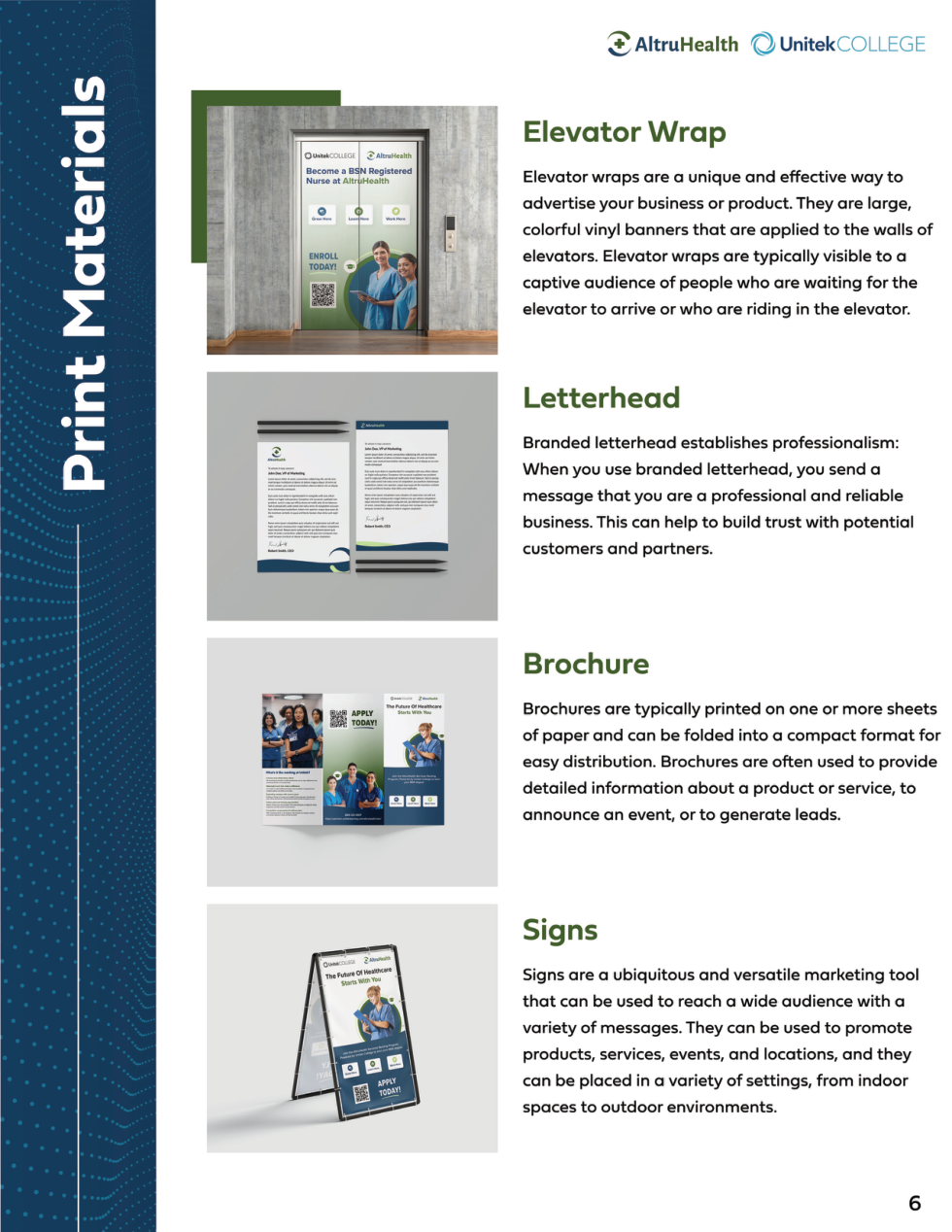 Print materials, part three