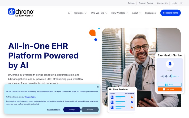 Website design for DrChrono by Everhealth