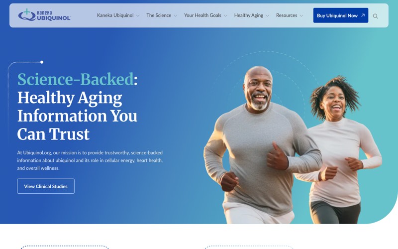 Website design for Kaneka Ubiquinol